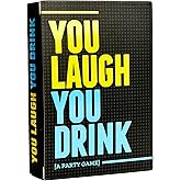 DSS Games You Laugh You Drink for People Who Can’t Keep A Straight Face [Try Not to Laugh Cards | Party Game for Adults | 150 Fun Prompt Cards for Game Nights, Pregames | Gift for Him]