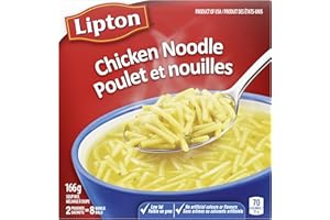 Lipton Dry Soup Mix for a quick, classic noodle soup Chicken Noodle low fat and no artificial flavours or colours 166 g Pack 