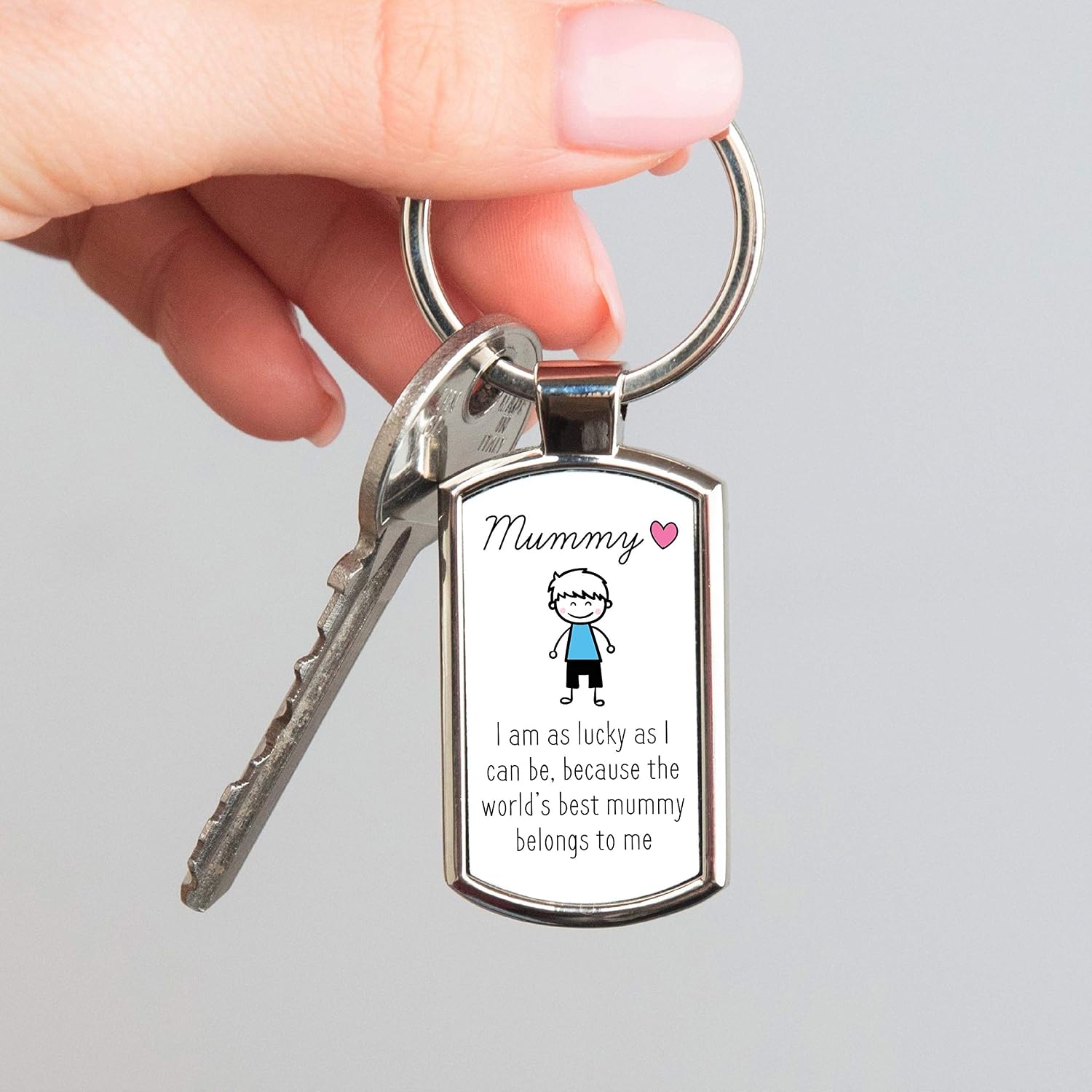 Drifting Ducks Sentimental Keepsake World's Best Mummy Metal Keyring Mothers Day Birthday Gift From Son, Silver - Image 3