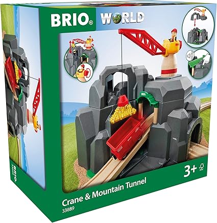 brio crane and mountain tunnel