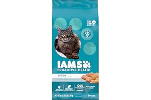 IAMS PROACTIVE HEALTH Indoor Weight & Hairball Care Adult Dry Cat Food – Chicken & Turkey - 1.59KG (3.5LB) Bag