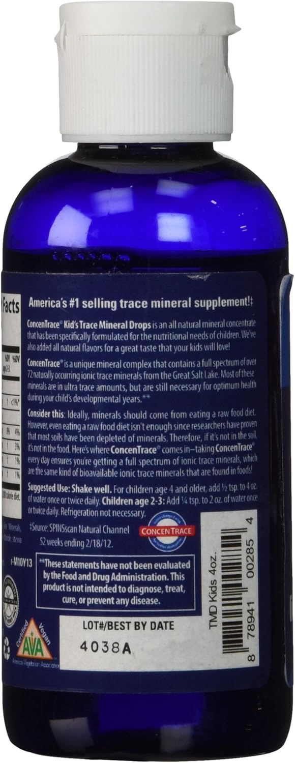 Trace Minerals Research Concentrate Kid's Trace Mineral Drops, 4 Fluid Ounce: Health & Personal Care