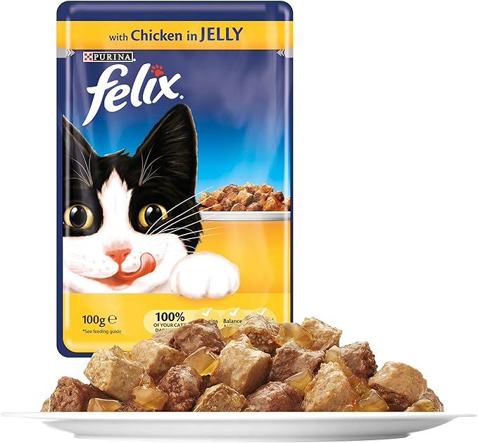 felix cat food chicken in jelly