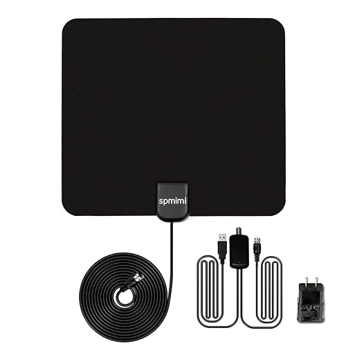 Indoor TV Antenna 50 Mile Range with Detachable Amplifier HDTV Indoor ...