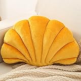 Gerlisay Shell Throw Pillows, Yellow Seashell