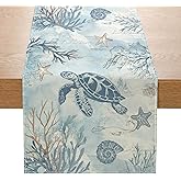 Amazon.com: Artoid Mode Sea Shell Starfish Summer Table Runner,Spring ...