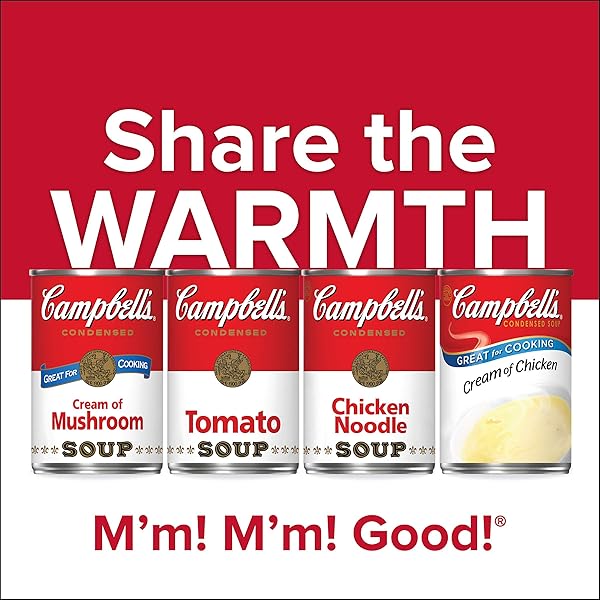 CAMPBELL’S CONDENSED CHICKEN NOODLE SOUP, 10.75 OUNCE CAN WITH POP-TOP LID (PACK OF 4) (PACKAGING MAY VARY)