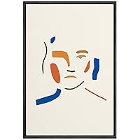 SIGNWIN Framed Canvas Wall Art Boho Decor Illustration Canvas Prints Home Artwork Decoration for Living Room,Bedroom - 16x24 inches