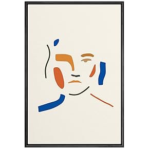 SIGNWIN Framed Canvas Wall Art Boho Decor Illustration...