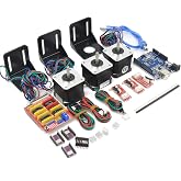 RATTMMOTOR 3D Printer CNC Controller Kit Compatible with Arduino IDE | Nema17 Stepper Motor+UNO R3 Improvement Borad+CNC GRBL Shield Board V3 Expansion Board+DRV8825 Drivers+Mechanical Switches