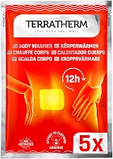 Terratherm Heat Pads Back Neck Shoulders 12h 5 Pieces Self Adhesive Air