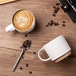 GBHOME 12OZ Stackable Coffee Mugs with