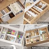 Lifewit 12 Pack Drawer Dividers 6 High Adjustable 13.5-22 Inches view 8