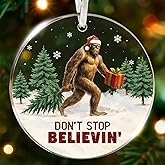 Bigfoot Ornament - Bigfoot Ornaments for Christmas Tree - A Quirky Sasquatch Christmas Tree Topper, Unique Gift for Bigfoot Lovers, Perfect Ornaments for Holiday Decor, Sasquatch and Big Foot Gifts