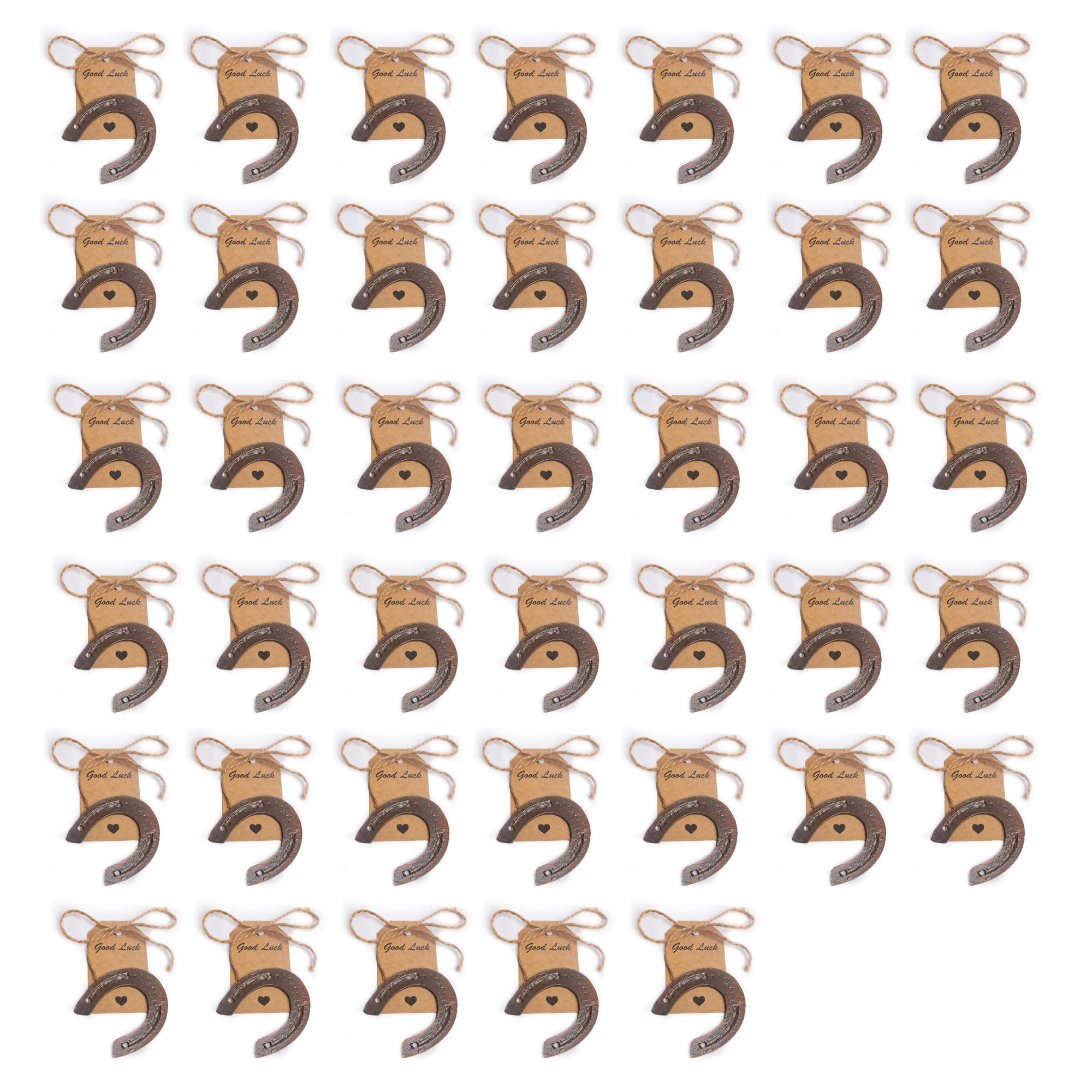 WC 10 Pcs Lucky Horseshoes Western Christmas Decor Wedding Favors Rustic Horseshoe Mini Horse Decor Party Western Party Decorations Baby Shower Return Gifts With Tags Vintage Craft Horseshoe