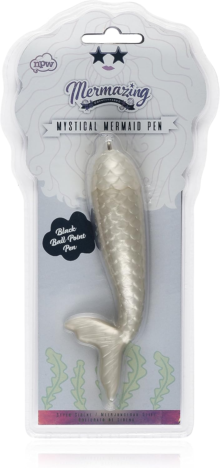 NPW Novelty Ballpoint Biro Mermaid Pen - Mystical Tail Pen Mermazing, Ballpoint Pen