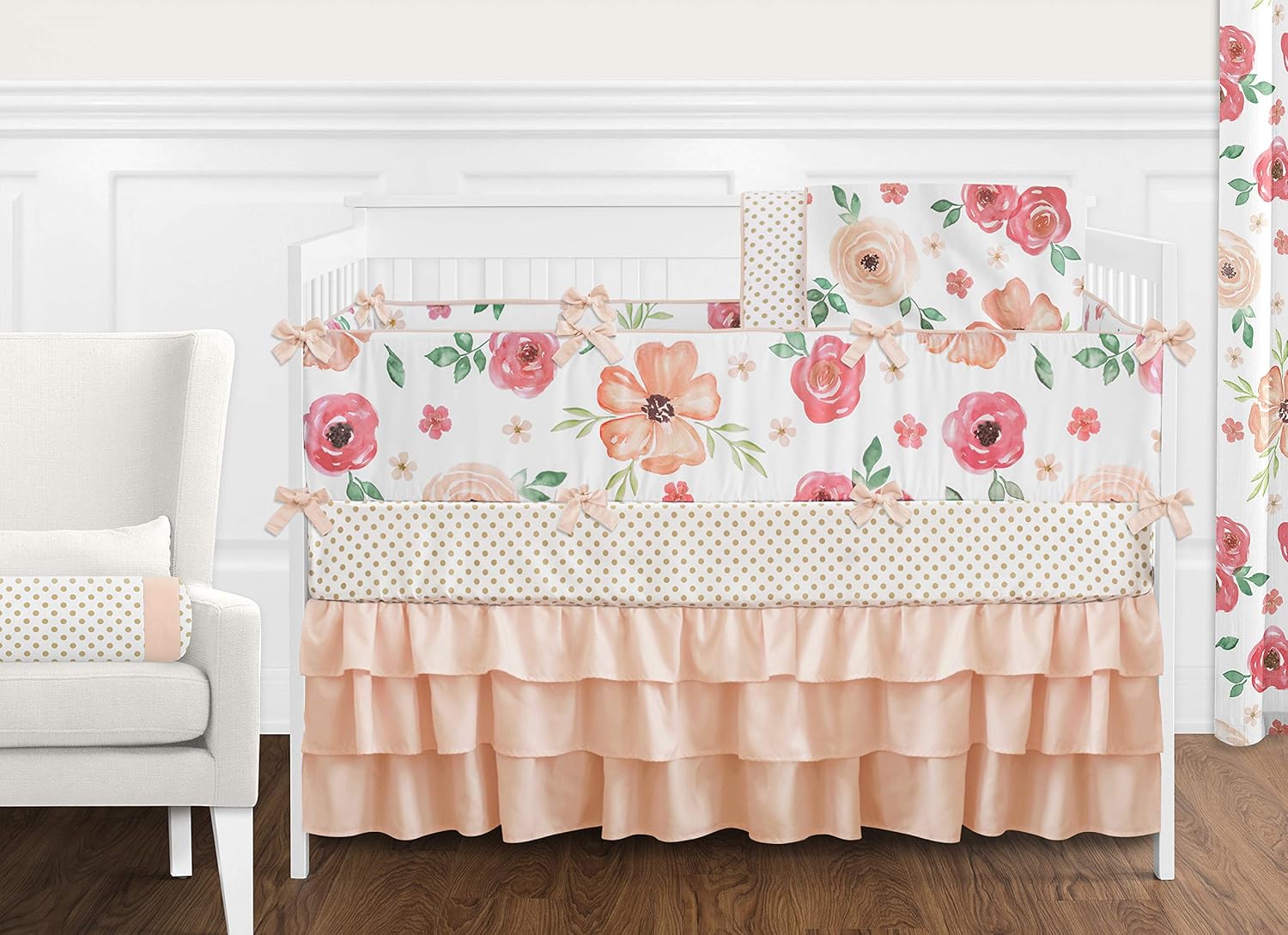 peach nursery walls