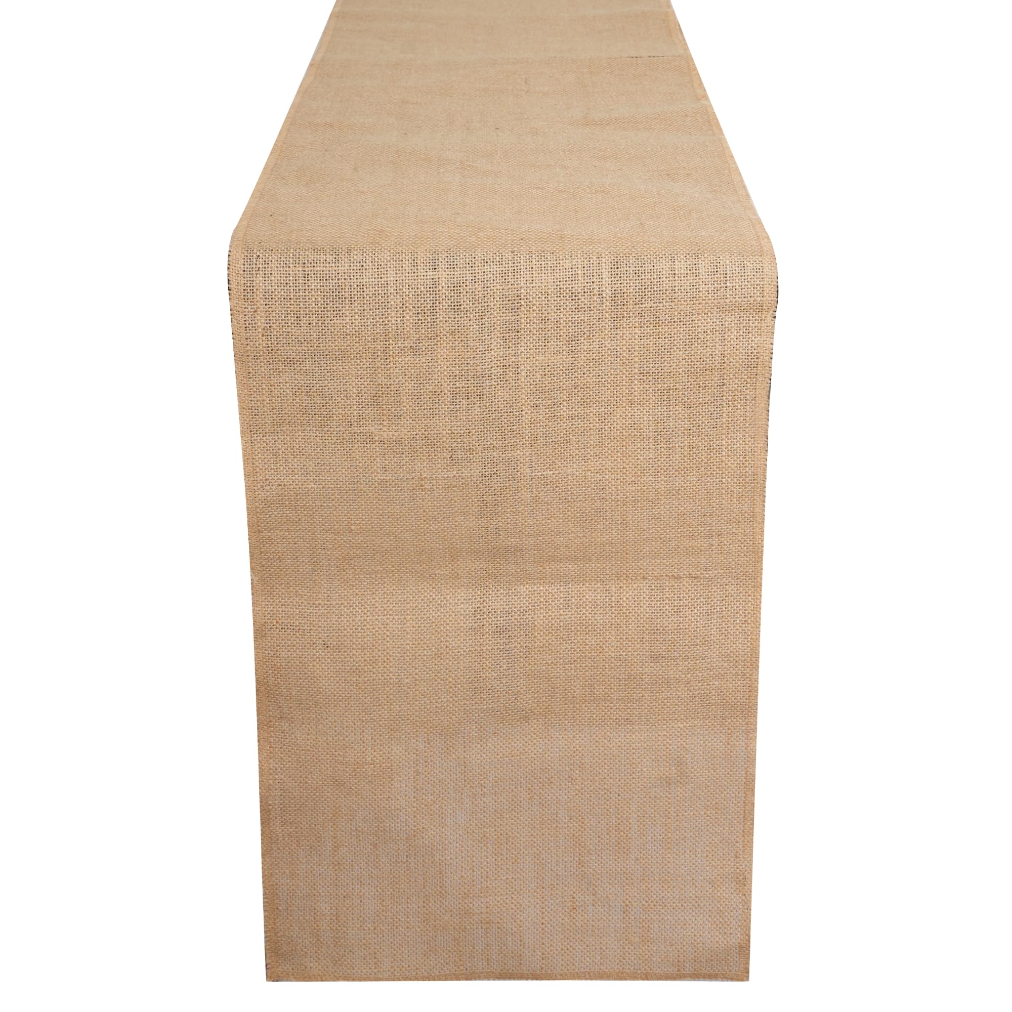 RAJRANG Hessian Burlap Table Runner | Jute Table Cover with Sewed Edge for Wedding, Party and Dining Table, 914x30 cm