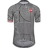 Coconut Ropamo CR Mens Cycling Jersey Short Sleeve Road Bike Shirt with 3+1 Zipper Pockets Breathable Quick Dry