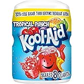Kool-Aid Drink Mix, Tropical Punch, 19 oz | for Flavorful Hydration and Shareable Refreshment Good Source of Vitamin C, Caffeine Free Gluten Free