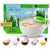 MAX'IS Creations The Golf Mug with a Green - Unique Funny Golf Gifts for Men Women Gift for Golfers Dad Mom Accessories, Novelty Ceramic Funny Coffee Mug, 16oz