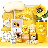 Birthday Gifts for Women, Set of 13 Unique Gift Baskets Birthday Present for Best Friends Bff Sister Sending Sunshine Include Tumbler, Get Well Gifts for Women Sunflower Presents