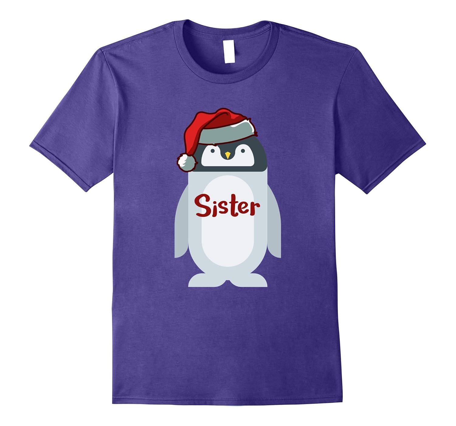 Sister Family Christmas Penguin Pajama T-Shirt-ANZ