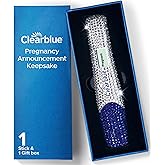 Clearblue Bedazzled Pregnancy Announcement Keepsake Stick 1ct; Unique and Memorable Reminder for Sharing Special Moments on Social Media