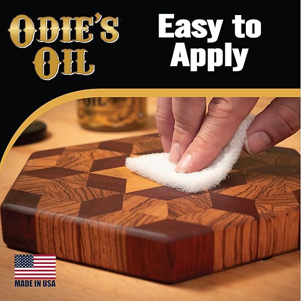 ODIE’S OIL – UNIVERSAL FINISH FOR WOOD, LEATHER, PLASTIC, VINYL, METAL & MORE – 9 OZ JAR – WATERPROOFS, FOOD SAFE, SOLVENT FREE NON-TOXIC FINISH