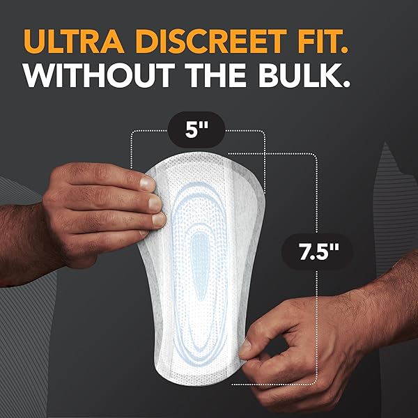 DEPEND SHIELDS INCONTINENCE PADS FOR MEN, LIGHT ABSORBENCY, 58 COUNT (PACKAGING MAY VARY)