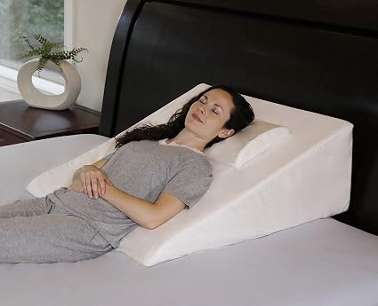 Buy Intevision Extra Large Foam Wedge Bed Pillow 33 X 30 5 X 12 Inch White With 400 Thread Count Egyptian Cotton Cover Online At Low Prices In India Amazon In