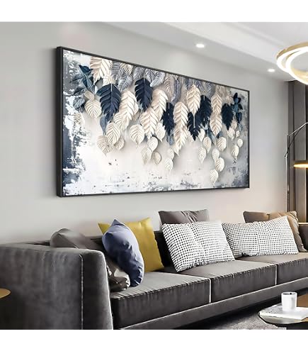 Large Abstract Canvas Wall Art - 80x160cm, Framed, Modern Decor For Living Room, Bedroom & Office - View #14