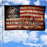 250 Anniversary USA Flag, Two-sided Design 3x5 Ft, 250th Anniversary Flag 5 | 250 anniversary USA flag with patriotic details, designed to add a commemorative American touch to indoor and outdoor spaces.