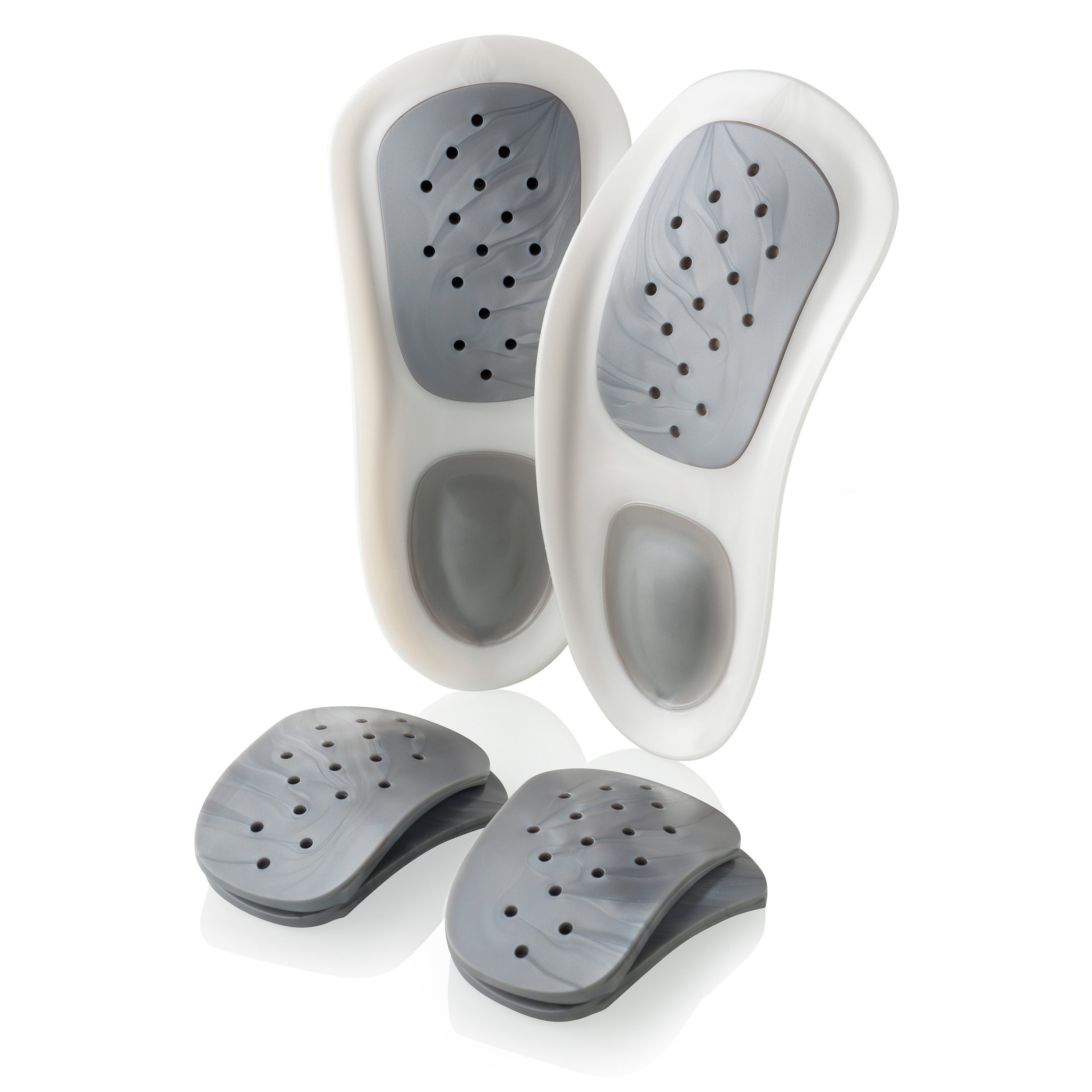 WalkFit Platinum Orthotic Insoles for Women UK7/8 - Men UK6/7 - EU40/41 - Pain Relief Foot Arch Support Shoe Inserts - Treat Plantar Fasciitis - Relieve Feet Back Hip Leg Knee Pain - Buy 2 and Save