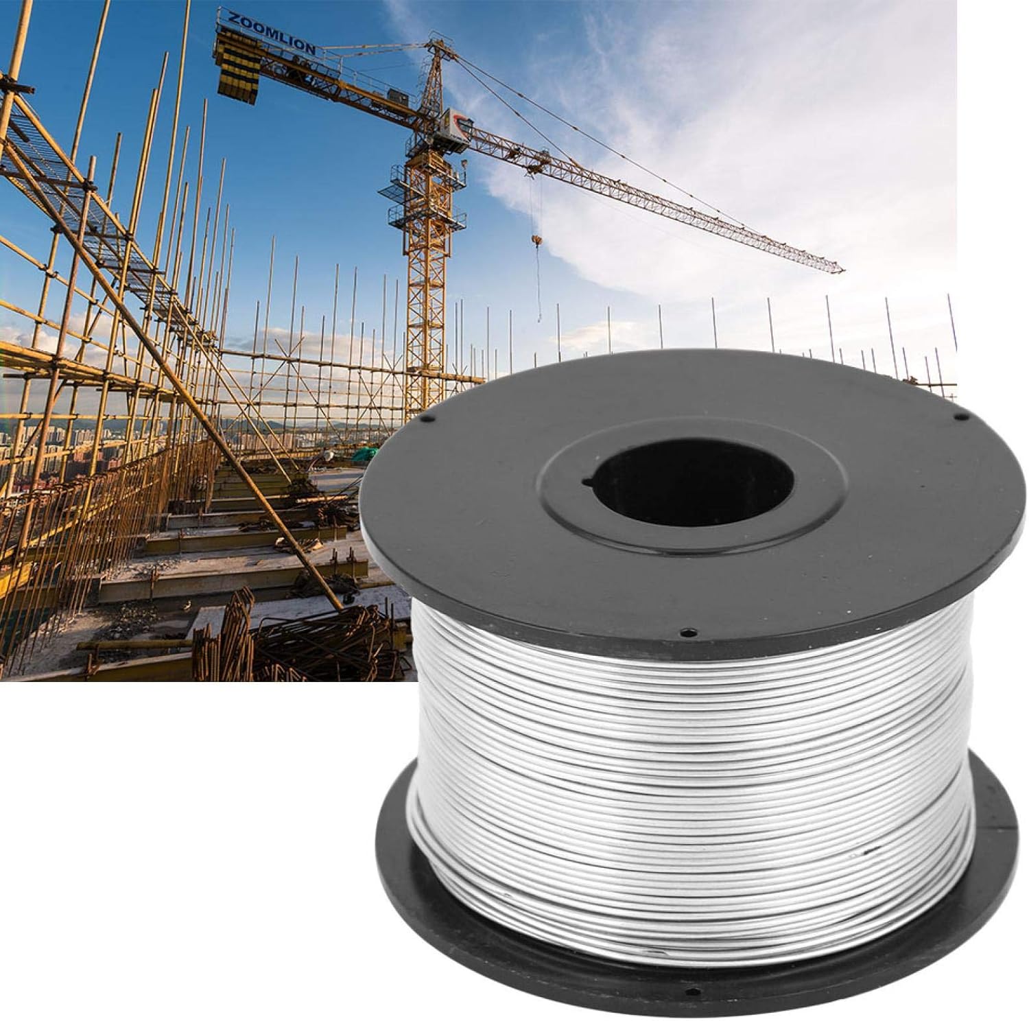 125 4pcs Steel Tie Wire, Tie Wire Coil,110m 0.8mm Steel Tie Wire for Automatic Tying Machine Low Carbon Steel Wire - Image 4