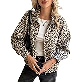 Cicy Bell Womens Floral Zip Up Bomber Jackets Cropped Long Sleeve Denim Coats Trendy Casual Collared Vintage Outerwear