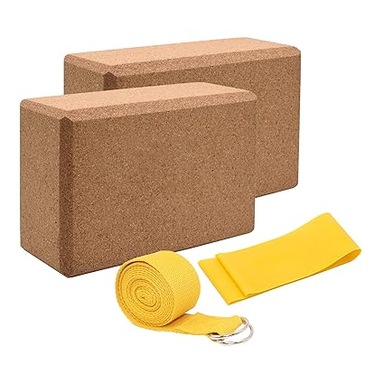 KINDOYO Bloques de Yoga Corcho - Alta Densidad Soporte de ...