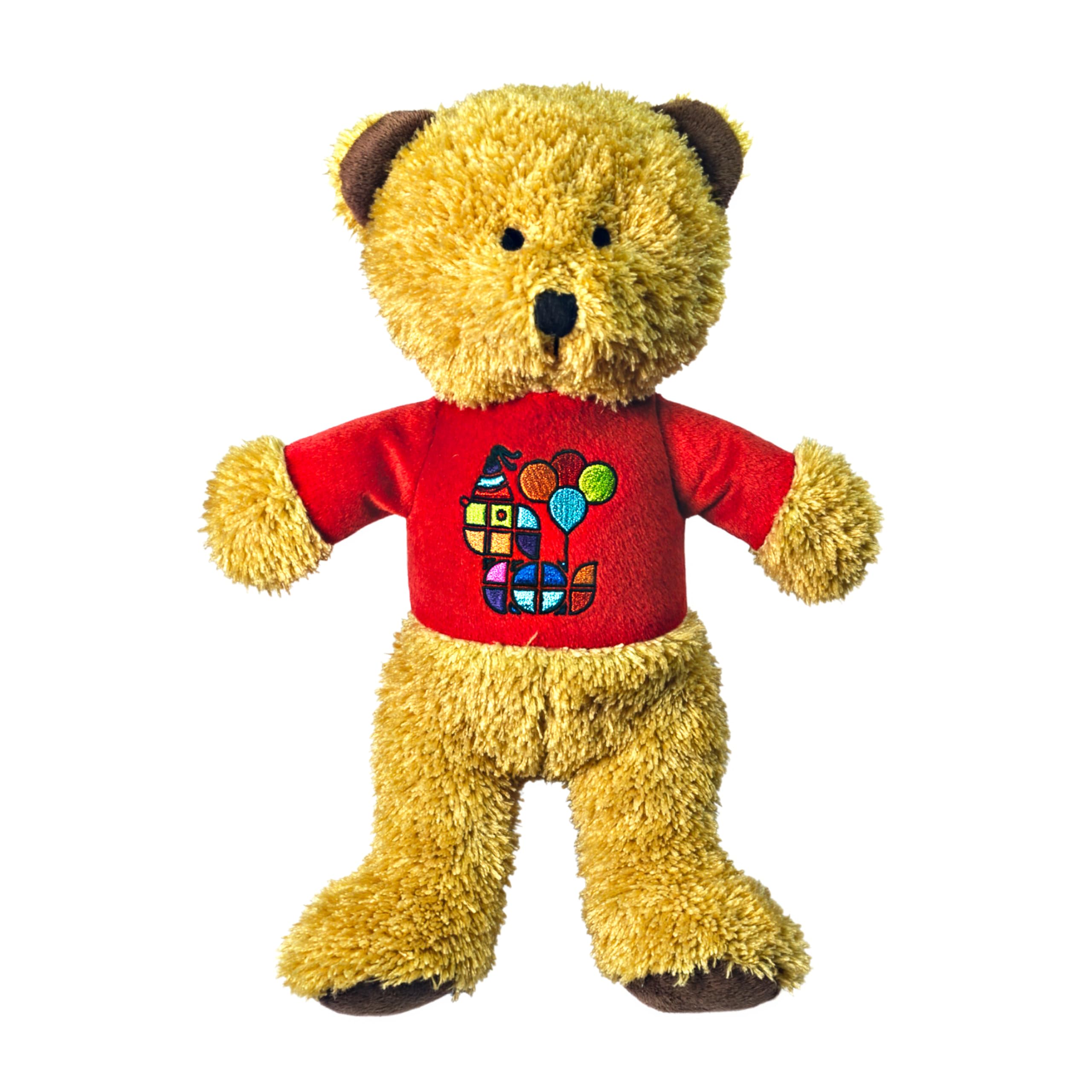 Scarlaroo Plush Teddy Bear Dog Toy – Birthday Ted for Medium and Large Dogs