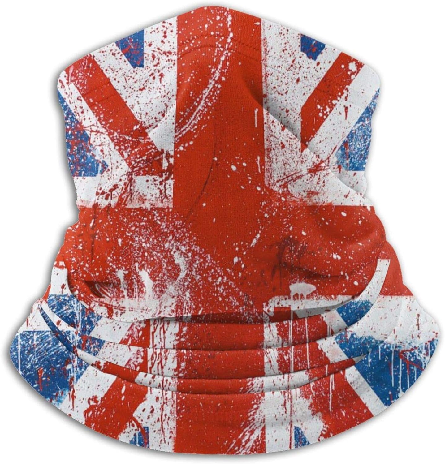 Painted England Flag Neck Gaiter Windproof Novelty Scarf Face Cover for