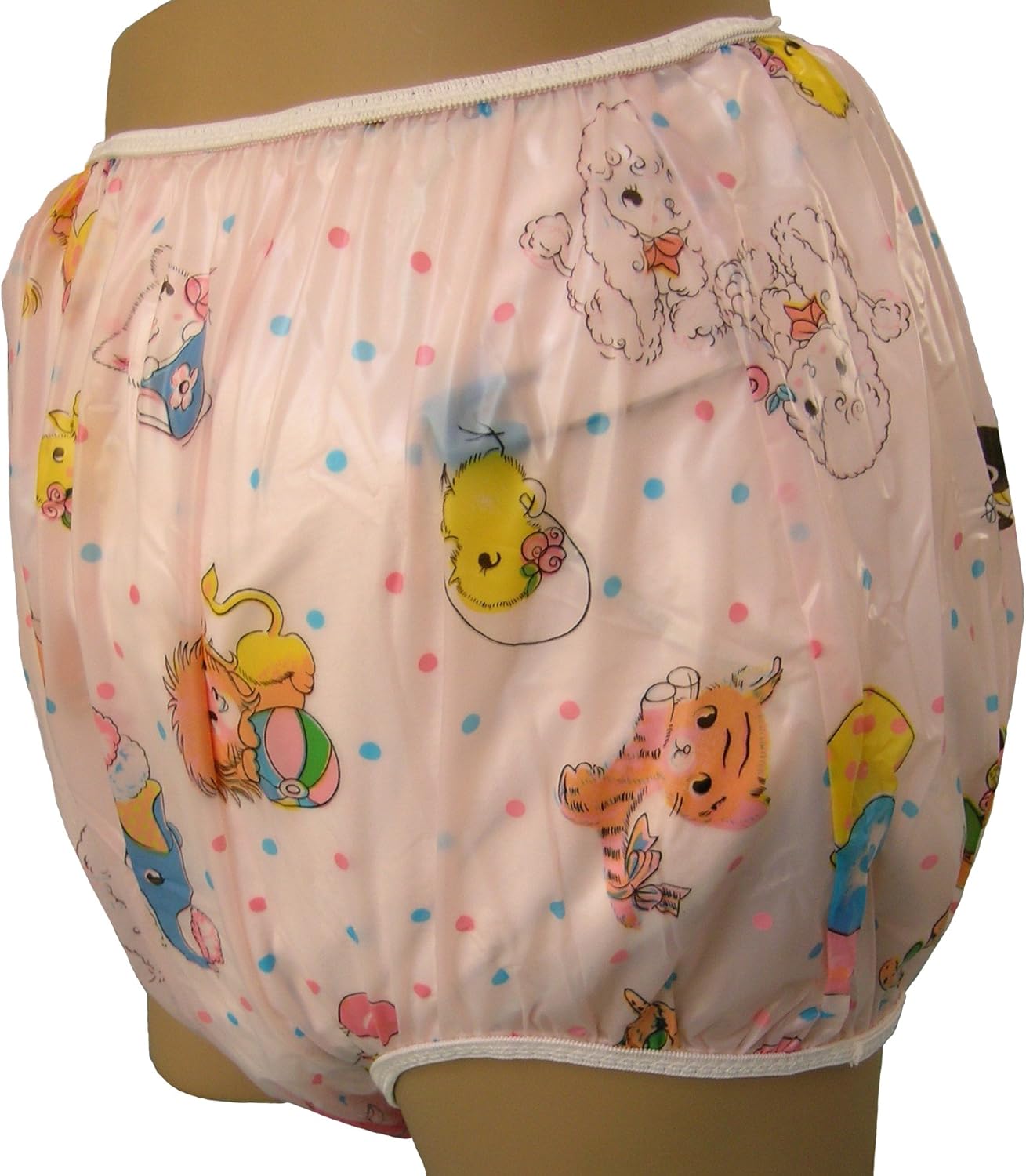 Baby Pants Pink Carousel Print Adult Pullon Plastic Pants