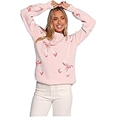 Petal & Pup Women's Carrington Bow Print Knit Sweater