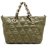 Anne Klein Quilted Nylon Small Tote with Convertible Strap