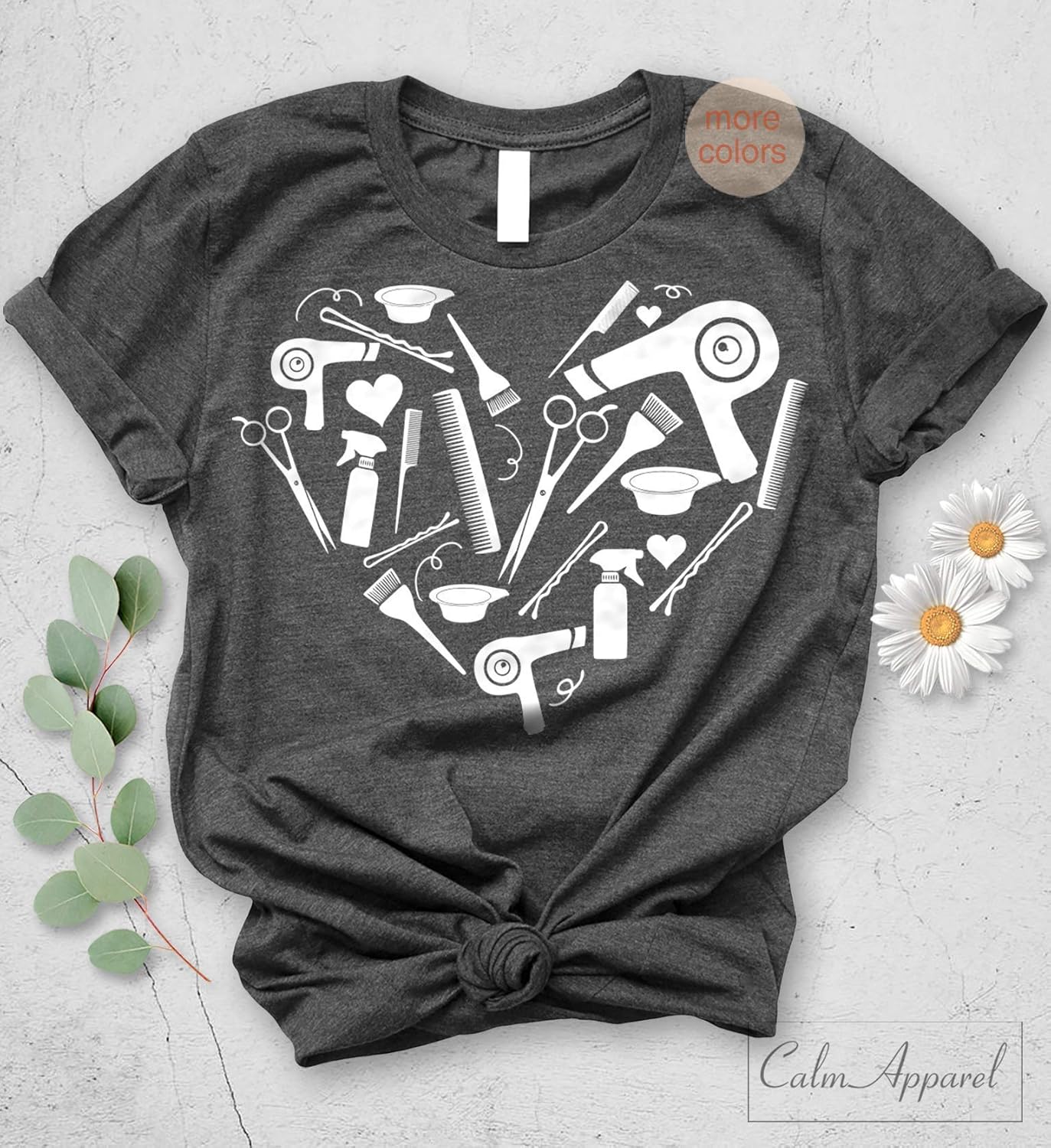 Amazon Com Hair Stylist T Shirt Hairstylist Hairdresser Love