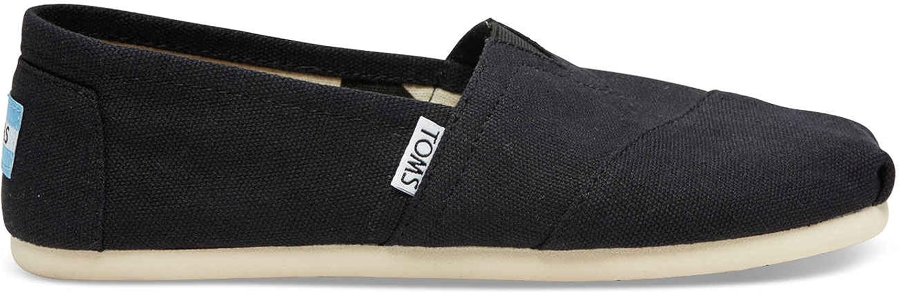 toms classic black canvas shoes