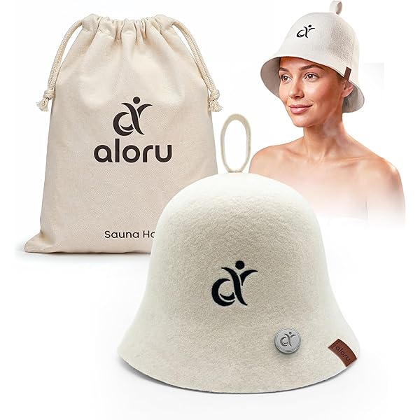 Amazon.com : 100% Cotton Sauna Hat, Double-Layer Reversible Cap