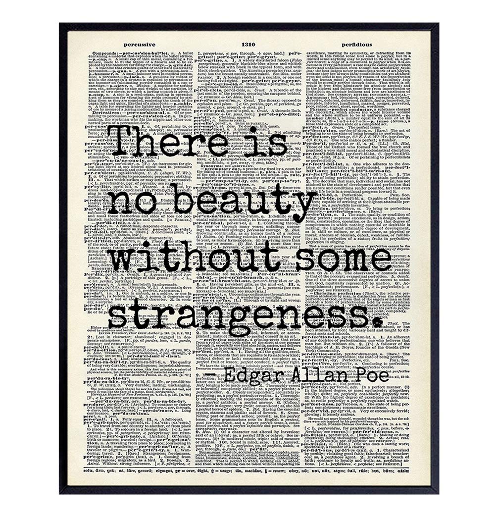 Edgar Allan Poe Quote 8x10 Dictionary Art Wall Decor
