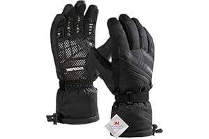 TRENDOUX Winter Ski Snow Gloves : 100% Waterproof 3M Thinsulate -40°F Cold Weather Windproof Warm Lined Gloves for Men Women Insulated Touchscreen Glove with Anti-Slip