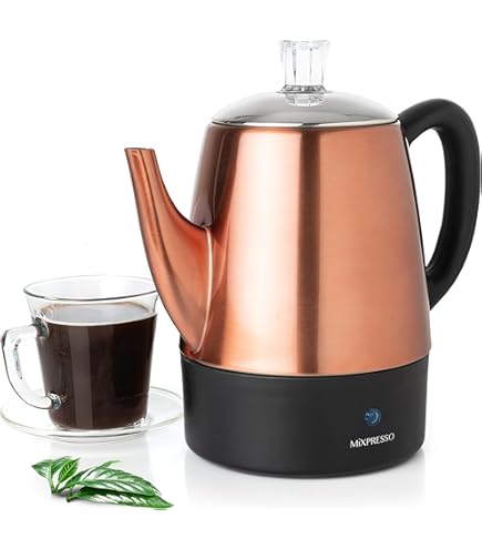 Amazon.com: Farberware Percolator 4 Cup Stainless Steel 1000 W: Electric  Coffee Percolators: Home & Kitchen