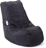MaxiBean Black Bean Bag Chair Indoor Outdoor Kids Gaming Recliner view 4