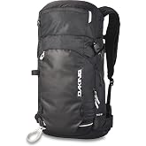 Dakine Poacher Backpack 40L - Black, One Size | Vertical board and diagonal ski/splitboard carry with snow tool storage and fleece-lined goggle pocket.